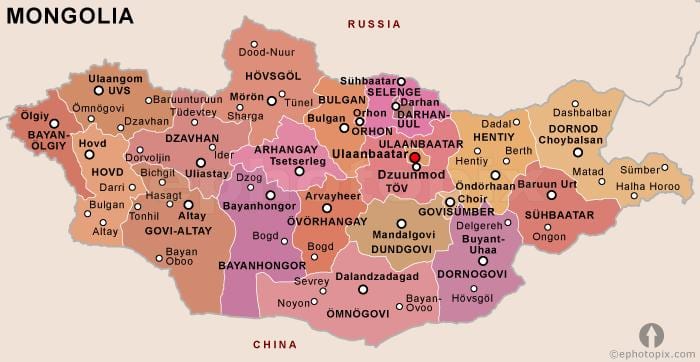 lao jei Mongolija politinė 
