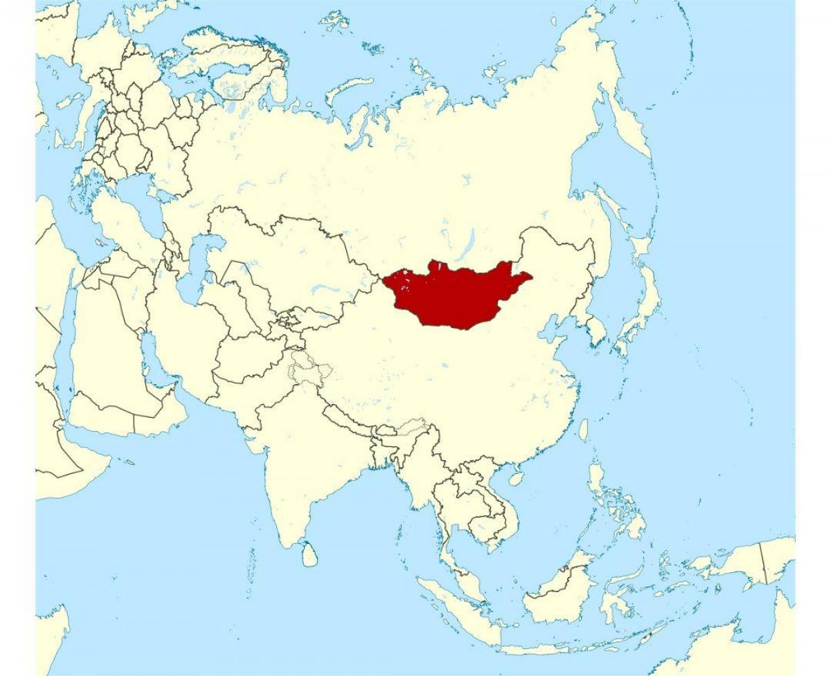 vieta Mongolija pasaulio žemėlapis