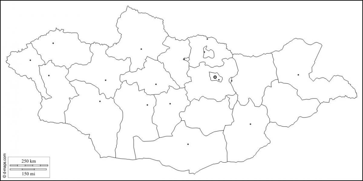 tuščias žemėlapis Mongolija