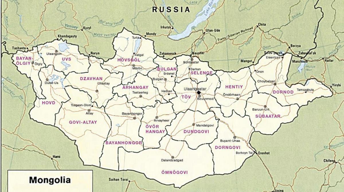 žemėlapis mongolijos stepių