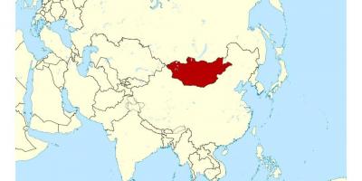 Vieta Mongolija pasaulio žemėlapis